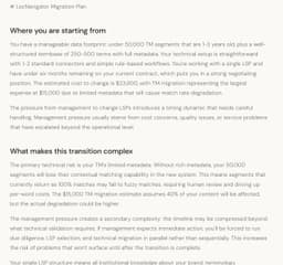 Migration plan preview
